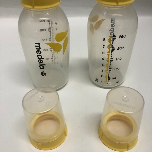 MEDELA CALMA BREAST MILK BABY BOTTLE FEEDING SET of 2  8 OZ/ 250 ML #68022 - Picture 1 of 4